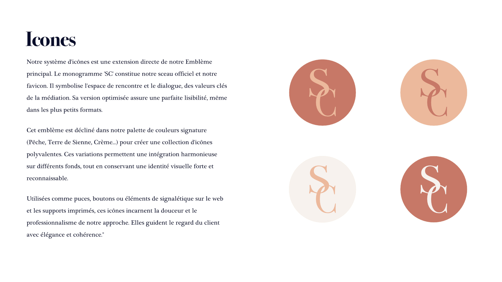 Samantha Chiesa — Brand Kit complet par SAGA Studio